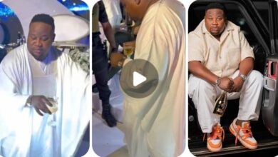 “Baba don learn the hard way…” – Fans react as Cubana Chief Priest dances in a party without spraying cash (VIDEO)