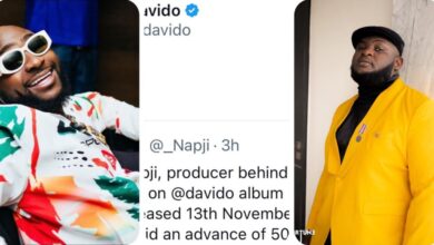 “Owe Owe 1 again…” – Netizens React over harsh response Davido gave to his producer who called him out over unpaid royalties