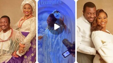 APRIL FOOL JOKE DEBUNKED: Ali Baba and his wife dedicates their triplets in church (VIDEO)