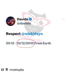 Davido old tweet