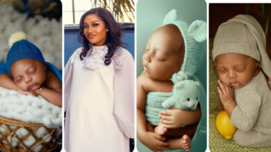 “I’ll Go Against The World For You My Little Angel” – Chomzy Writes As She Celebrate Her First Son’s 1 Month Birthday, Unveil His Face (PHOTOS)