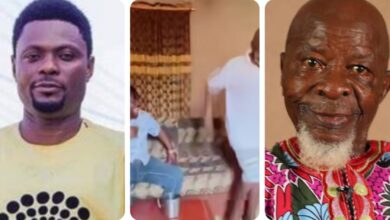 “I pray for this grace” – Kunle Afod Reacts As He Visits The Oldest actor on earth, Charles Olumo (VIDEO)