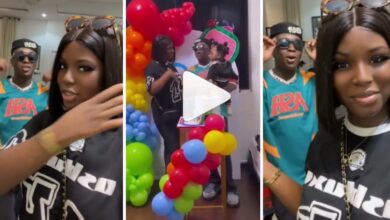 How Mohbad’s Wife Stepped Out In Grand Style For Bella Shmurda’s Son’s Birthday Party (VIDEO, PHOTOS)