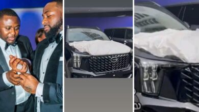 Music Executive, Ubi Franklin Over The Moon As He Receives Brand New Car From Davido (PHOTOS)