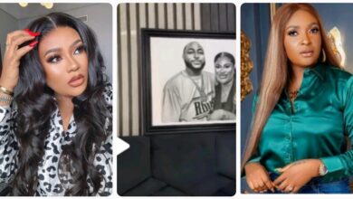 "You Like Small Boys, Davido Is 31, While You're 42, He Does Not Even Like F^t Ladies..You're Disr£specting Your Boyfriend"- Blessing CEO Sl@ms Nkechi Blessing For Hanging Davido's Portrait By Her Bedside (VIDEO)