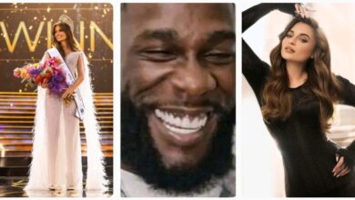 Burna Boy M0cks South Africans After Mia Le Roux, a D£af Caucasian South African, Wins Miss South Africa (DETAILS)