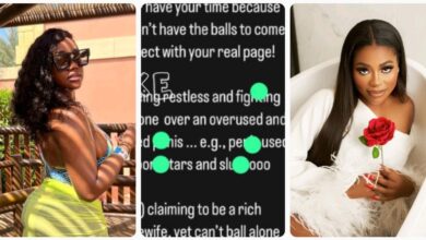 “You’re fig hting everyone over an overused and rejected pre £k. Davido’s father married you for him because you’re the weakest link” — Sophia Momodu’s fanpage slams Chef Chi