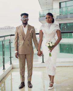 "I Am Beyond Blessed To Call You My Own"-Gospel Singer Peterson Okopi and Fashion Designer Prudent Gabriel Tie the Knot Legally (PHOTOS/VIDEO) 