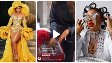 Moment Mercy Eke’s Lover Surprised Her With A Box Of Dollar Notes, Iphone16 & Other Gifts For Her Birthday (VIDEO/PHOTOS)