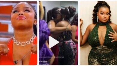 Moment Onyeka And Chinwe Hugged As Fans Continue To F!ght (VIDEO)