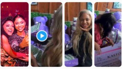 “The Best Sismance In BBNaija Ever”- Kastoria Fans Gift Victoria And Kassia Money Cake, Lovely Portraits, Teddy Bear, Others (VIDEO, PHOTOS)