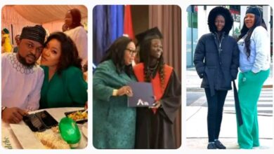 “We Are Proud Of You”- Celebrity Couple, Toyin Abraham And Kolawole Ajeyemi Celebrate Daughter’s Graduation From A Canadian College (VIDEO, PHOTOS)