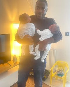 "The Biggest Blessings Are Those God Gives Without Asking" - BBNaija’s Tjay Shares Adorable Photos With His Twins