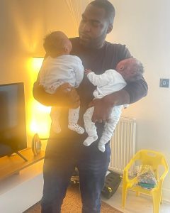 "The Biggest Blessings Are Those God Gives Without Asking" - BBNaija’s Tjay Shares Adorable Photos With His Twins