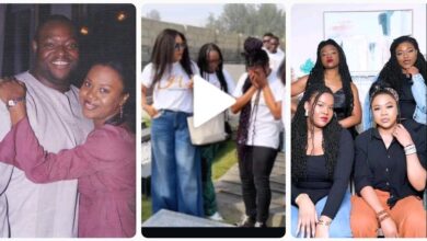 “Jaiye Is Forever In Our Hearts”- Stella Damasus and Children Visit Late Husband Jaiye Aboderin’s Grave on His 20th Remembrance Anniversary (VIDEO/PHOTOS)