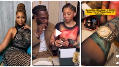 “I Love It!”- Chloe Says As Burna Boy Gifts Her a ₦92 Million Audemars Piguet Wristwatch as She Returns to Lagos for Valentine (VIDEO/PHOTOS)