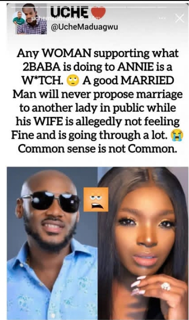 Any woman supporting 2Face is a witch - U he Maduagwu