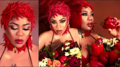 Toyin Lawani stuns in pepper-inspired outfit for Valentine's Day