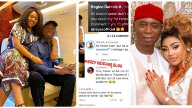 “Ferrari No Be Our Mate But At Least We No Marry Ancient Of Days” – Netizens Slam Regina Daniels After She Stylishly Called Them & Their Lovers ‘Broke’