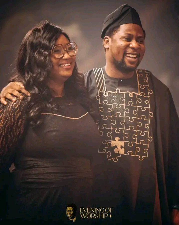 Femi Lazarus and his wife 