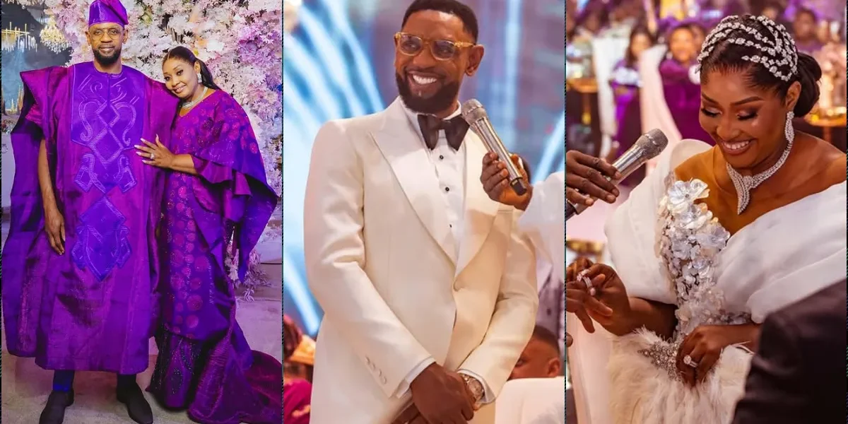 Pastor Biodun Fatoyinbo renews vows with wife on 25 years marriage