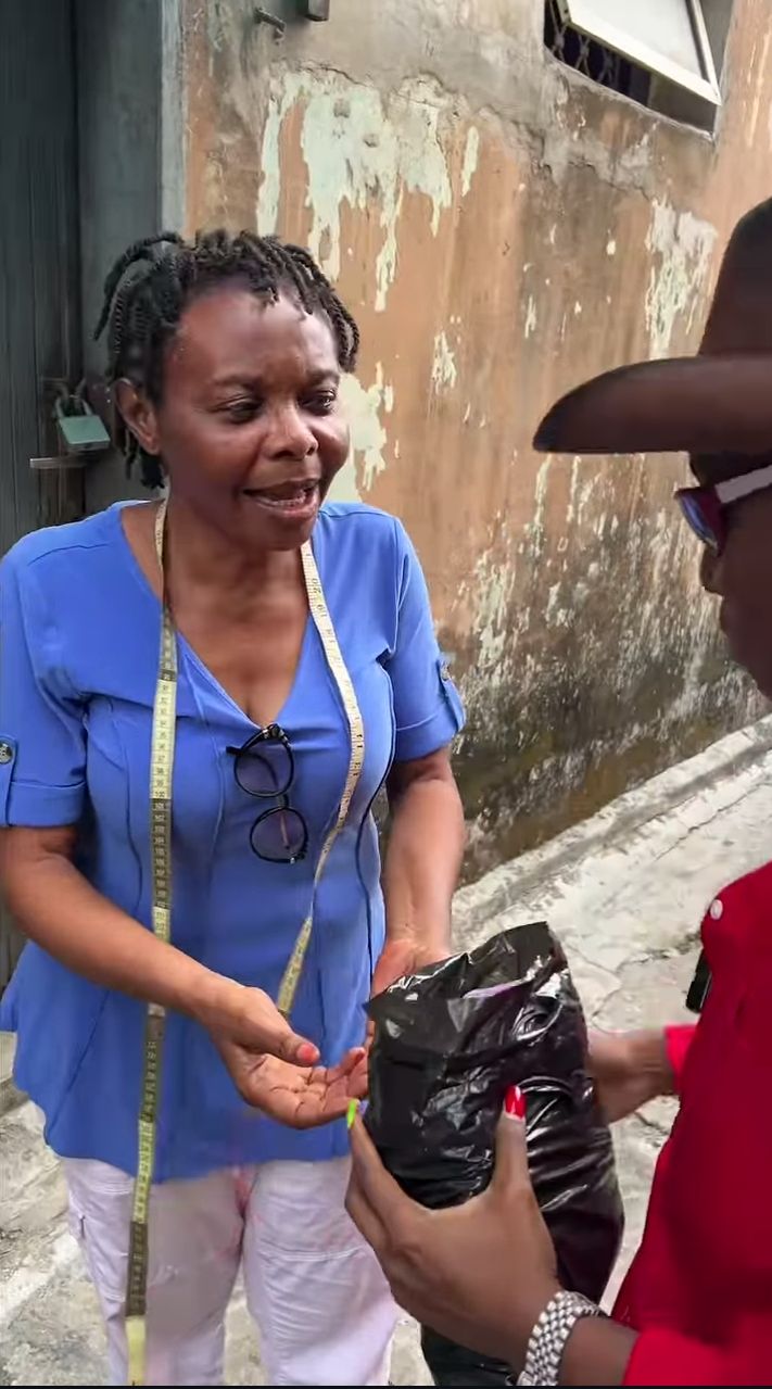 Teni and woman who freestyled her song