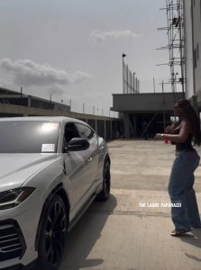 “As dem no buy am, I buy am” —  Sophia Egbueje brags as she finally acquires a Lamborghini Urus after Burna Boy allegedly knacked her and refused to buy her one (VIDEO/PHOTOS)