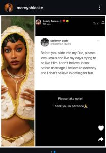 Old video of Beauty Tukura surfaces after she recently revealed her stance on pre-marital sex