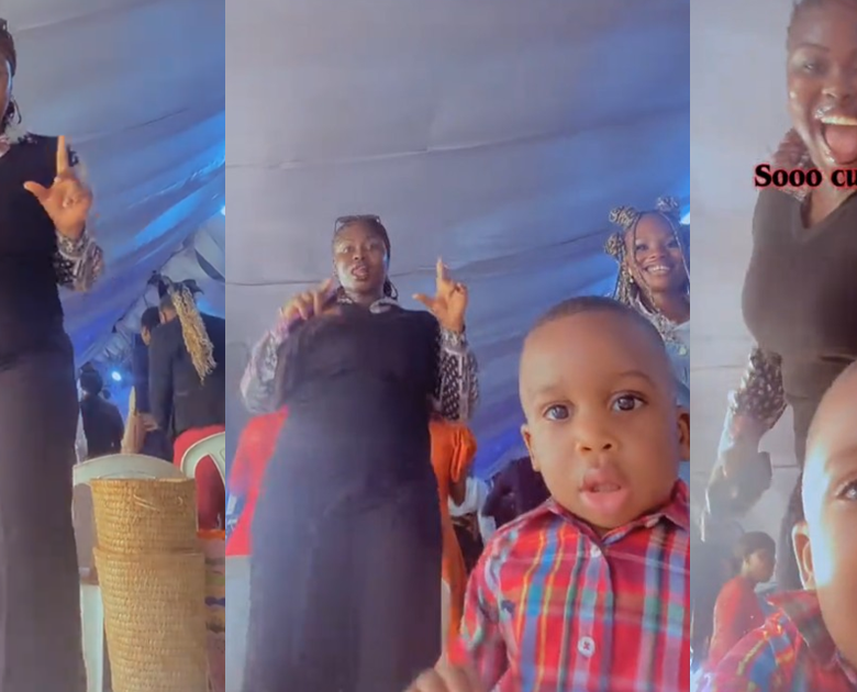 little boy takes over video church